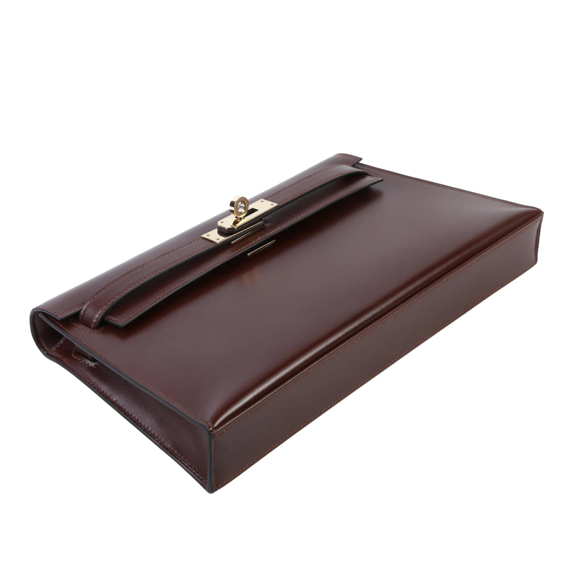 Very Good ( Rank A) HERMÈS Kelly Elan Terre (4D) Box-calf Permabrass hardware G (2026) - 3