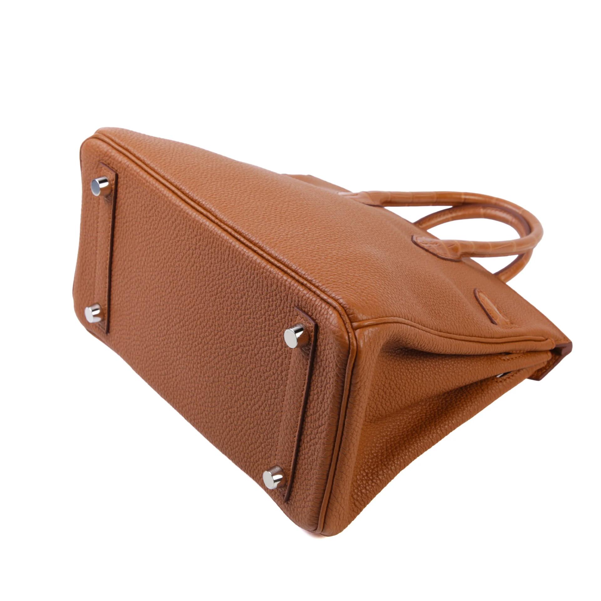 Brand New ( Rank N ) HERMÈS Birkin 25 Touch Gold (37) Matte Alligator Palladium hardware K (2025) - 6