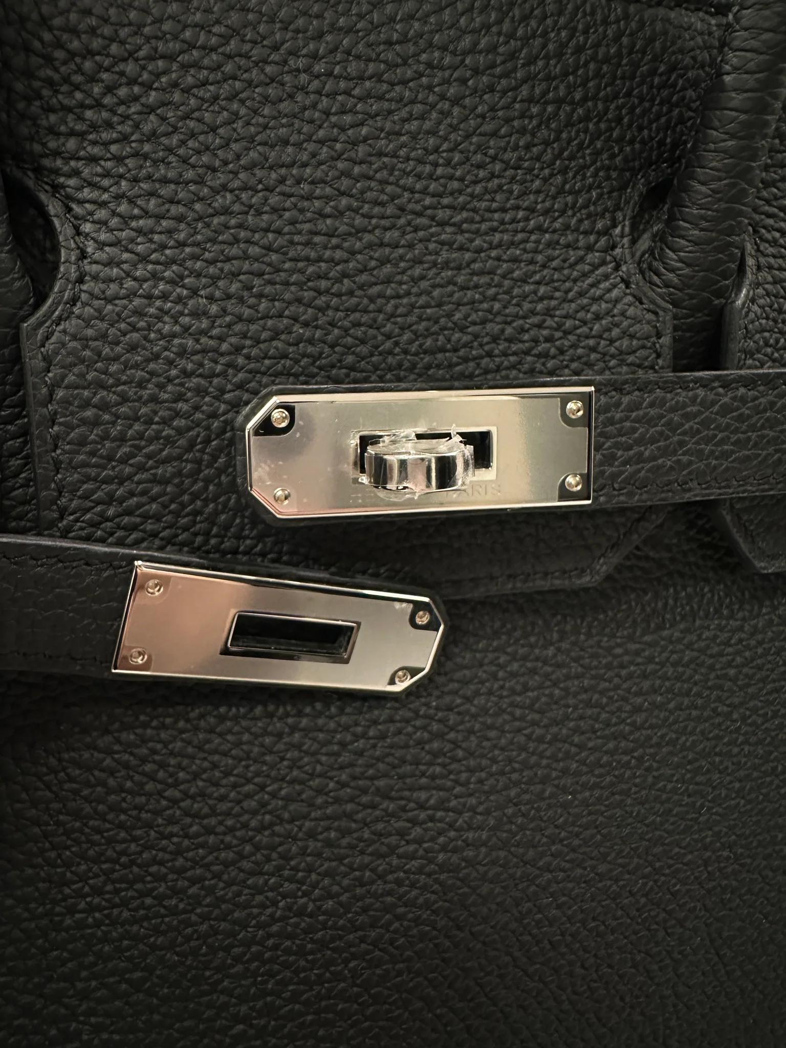 Brand New ( Rank N ) HERMÈS Birkin 30 Noir (89) Togo Palladium hardware G (2026) - 10
