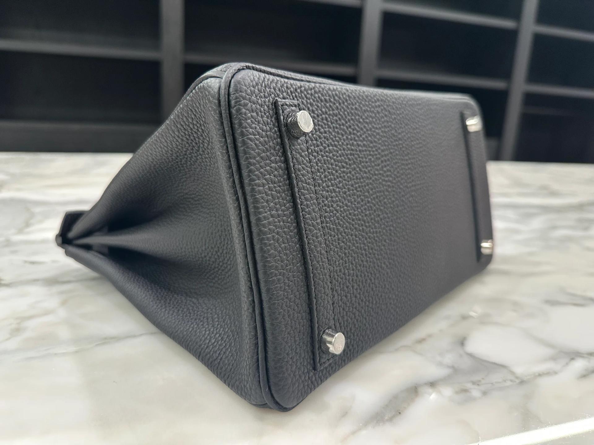 Brand New ( Rank N ) HERMÈS Birkin 30 Noir (89) Togo Palladium hardware G (2026) - 7
