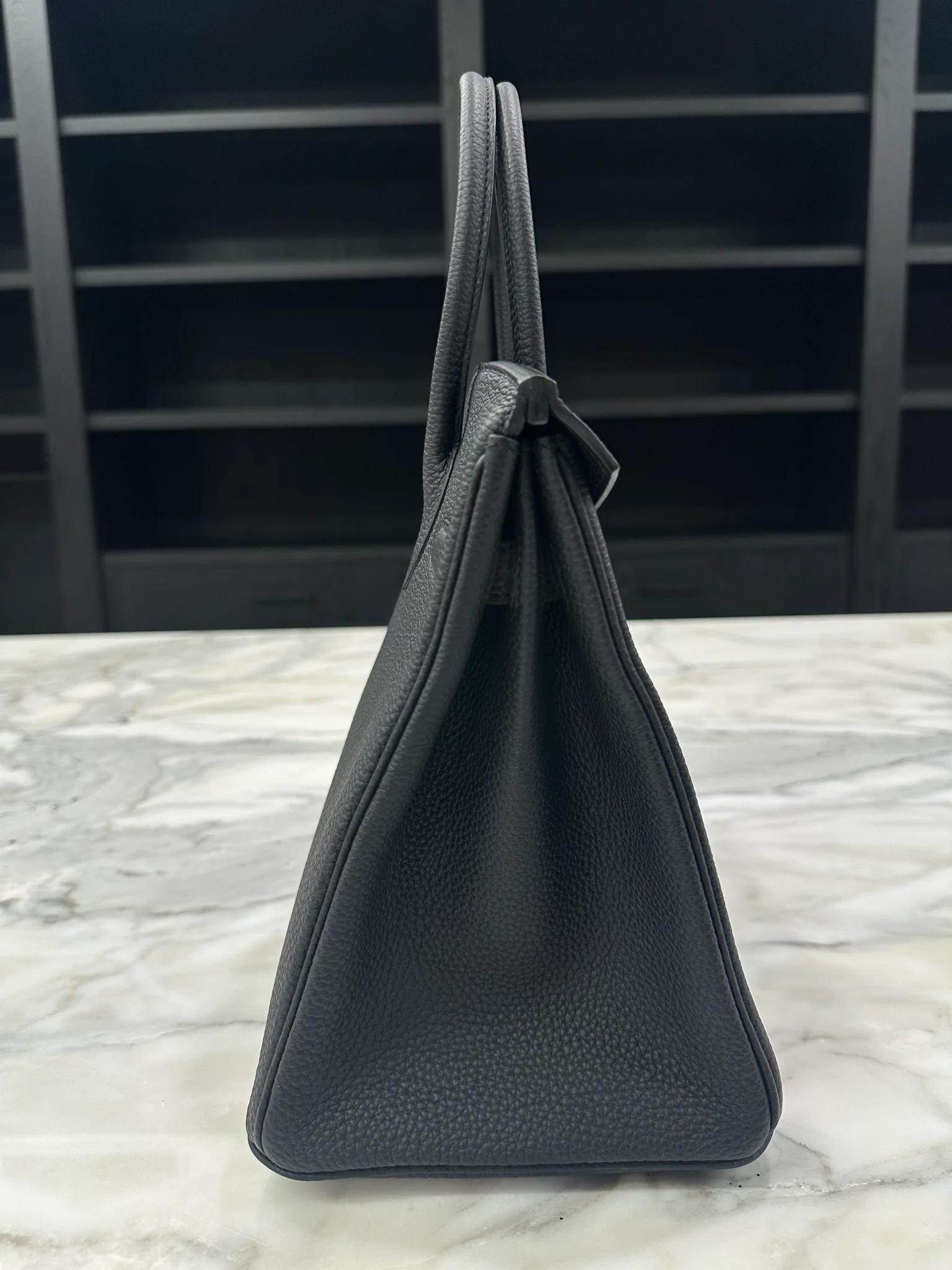 Brand New ( Rank N ) HERMÈS Birkin 30 Noir (89) Togo Palladium hardware G (2026) - 5