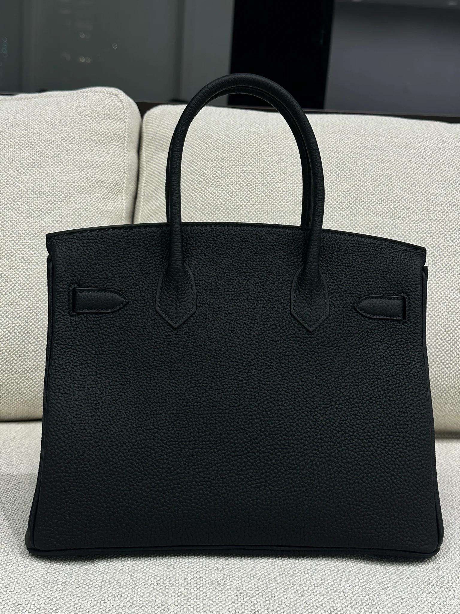 Brand New ( Rank N ) HERMÈS Birkin 30 Noir (89) Togo Palladium hardware G (2026) - 4
