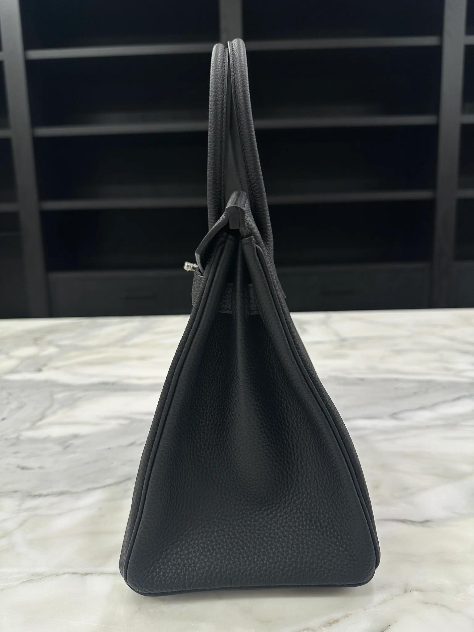 Brand New ( Rank N ) HERMÈS Birkin 30 Noir (89) Togo Palladium hardware G (2026) - 6