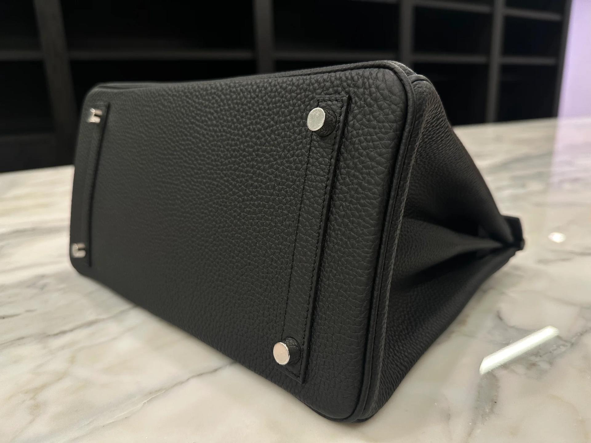 Brand New ( Rank N ) HERMÈS Birkin 30 Noir (89) Togo Palladium hardware G (2026) - 8