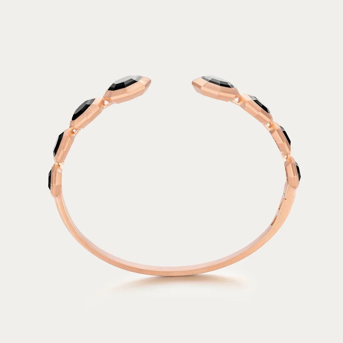 Brand New ( Rank N ) Mira MIRA NOIR PREMIUM BLACK MIRROR Bracelet 18K Rose Gold - 4