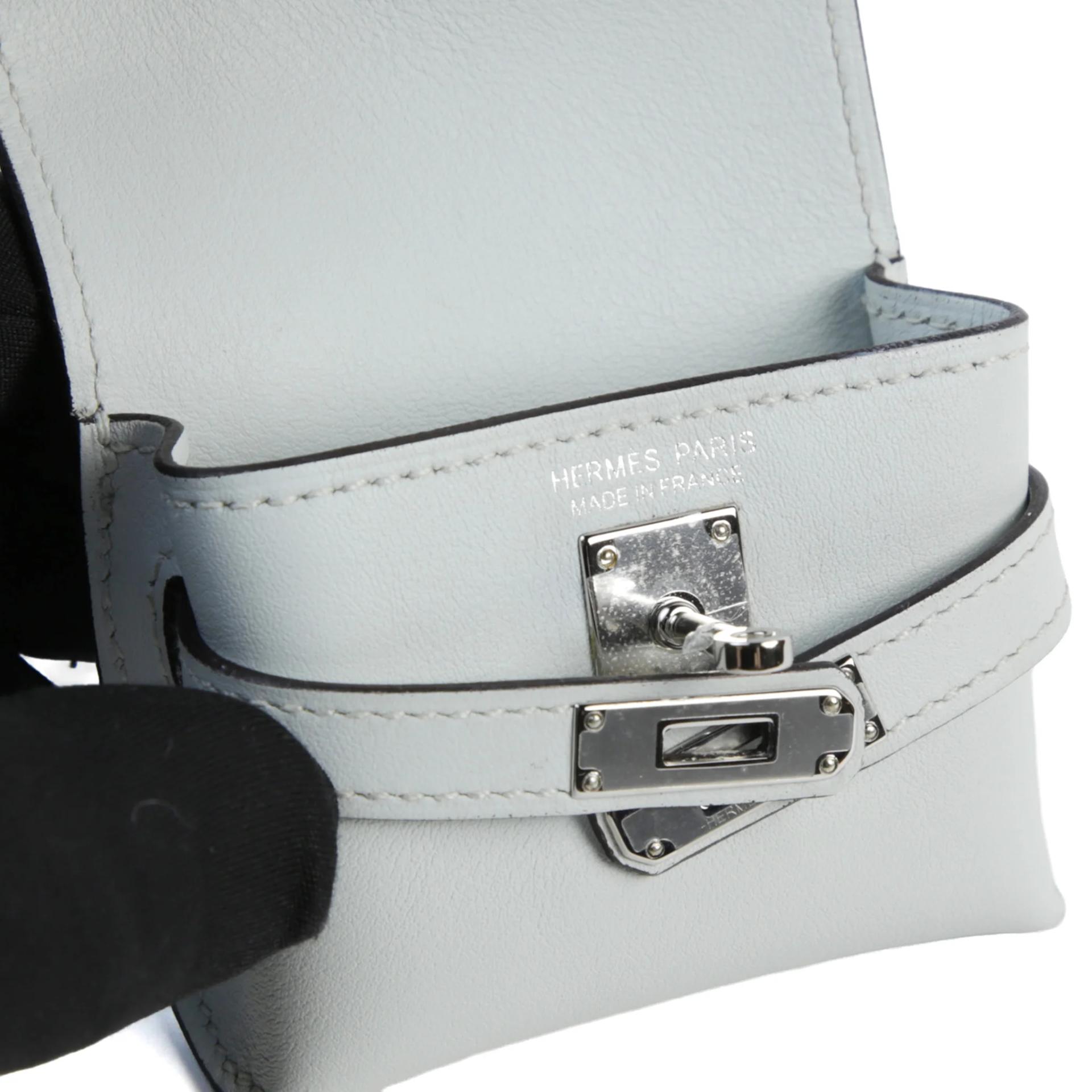 Unused ( Rank NS ) HERMÈS Kelly Moove Gris Platine (N4) Swift Palladium hardware W (2024) - 14