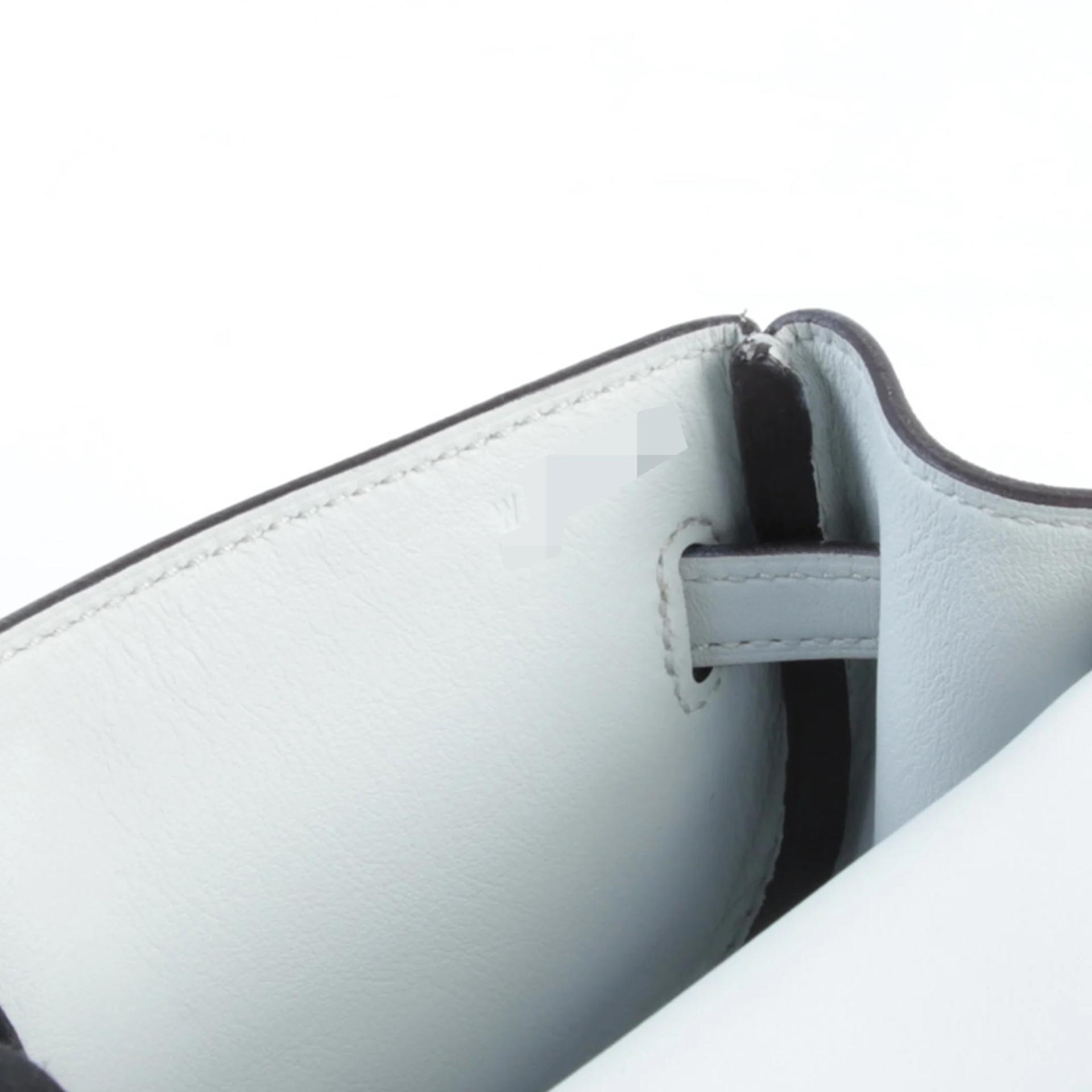 Unused ( Rank NS ) HERMÈS Kelly Moove Gris Platine (N4) Swift Palladium hardware W (2024) - 12