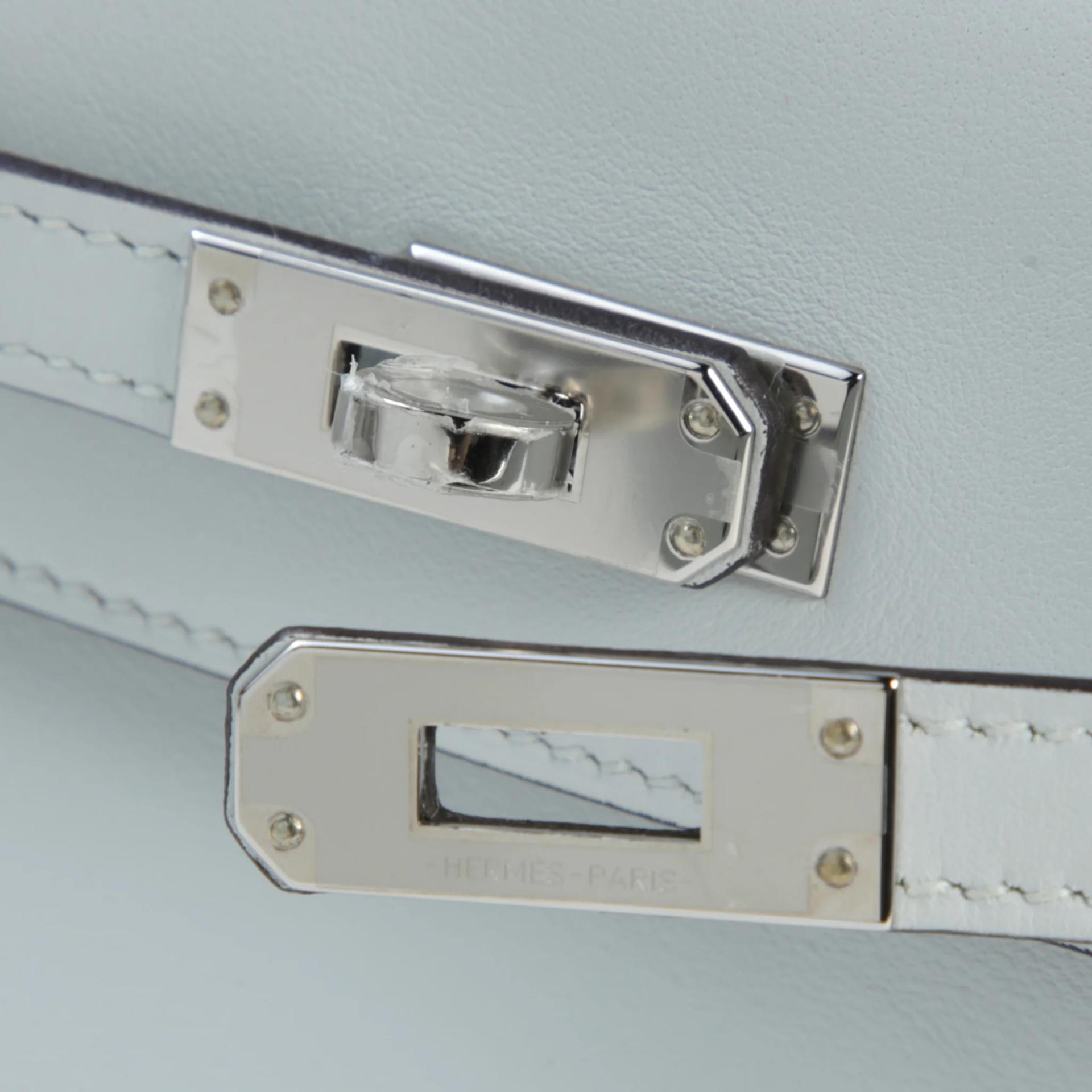 Unused ( Rank NS ) HERMÈS Kelly Moove Gris Platine (N4) Swift Palladium hardware W (2024) - 7