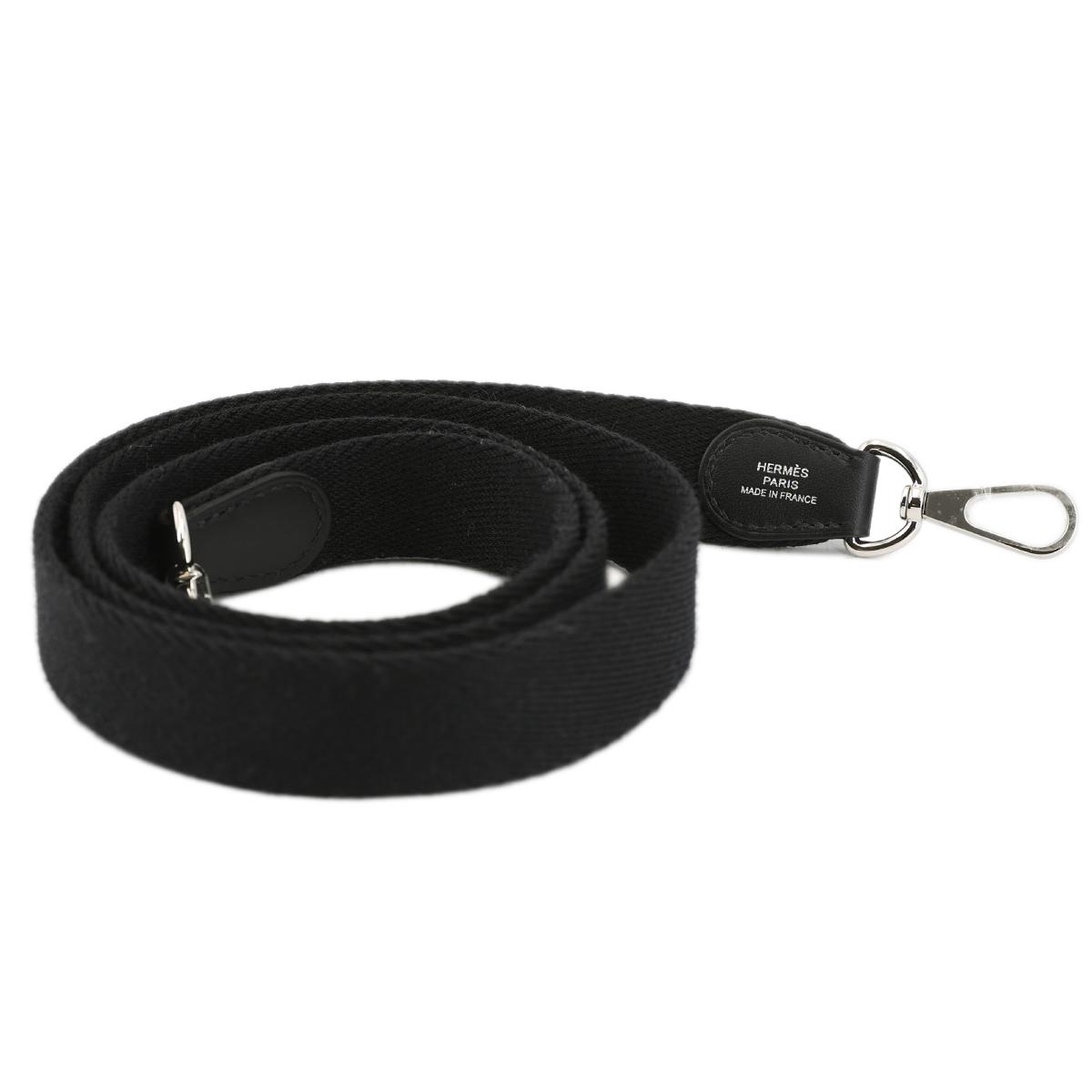 Brand New ( Rank N ) HERMÈS Mini Evelyne 16 Amazone 112cm Black (89) Bleu Nuit (2Z) Swift Feutre Palladium hardware Y (2020) - 12
