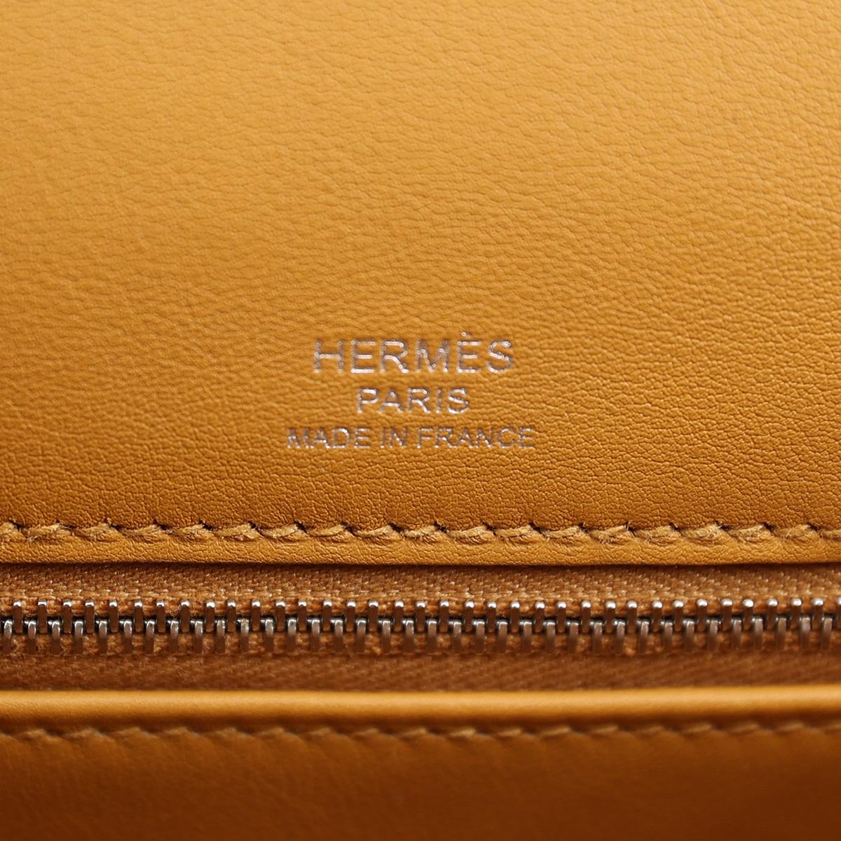 Brand New ( Rank N ) HERMÈS Limited Edition Kelly 28 Sellier Sesame (2S) Swift Toile H canvas Palladium hardware Z (2021) - 14