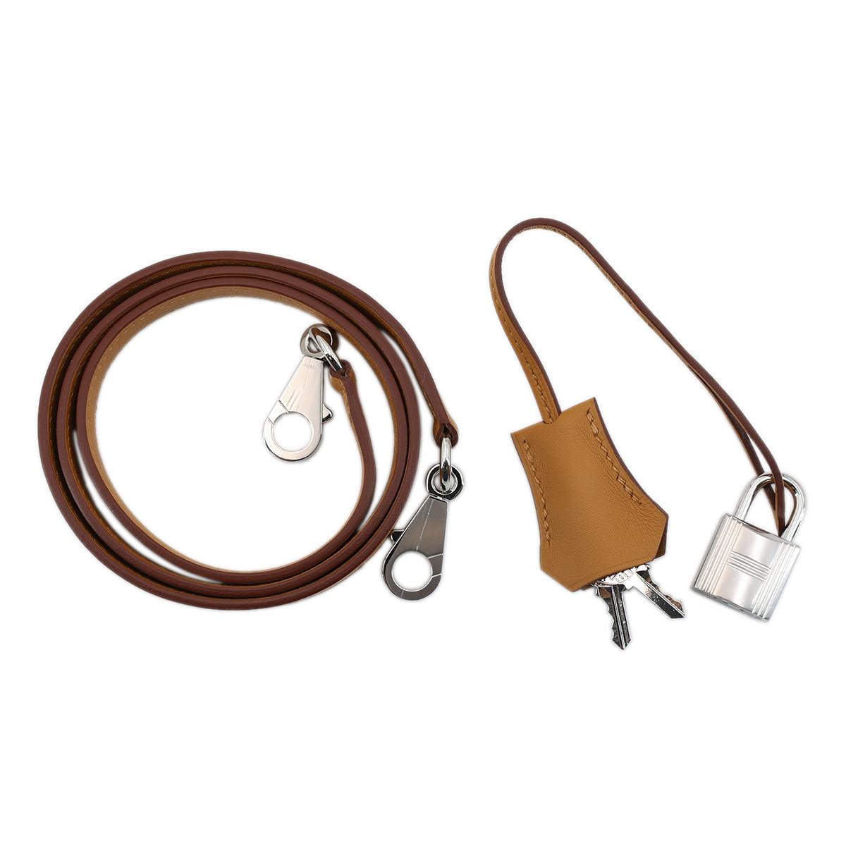 Brand New ( Rank N ) HERMÈS Limited Edition Kelly 28 Sellier Sesame (2S) Swift Toile H canvas Palladium hardware Z (2021) - 18