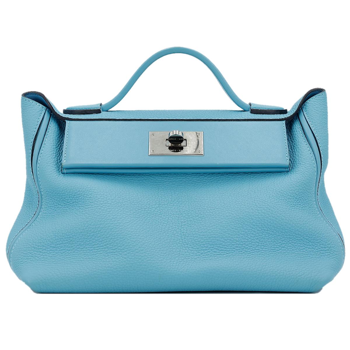 Very Good ( Rank A) HERMÈS 24/24 - 29 Bleu du Nord (P3) Clemence Palladium hardware D (2019) - 1