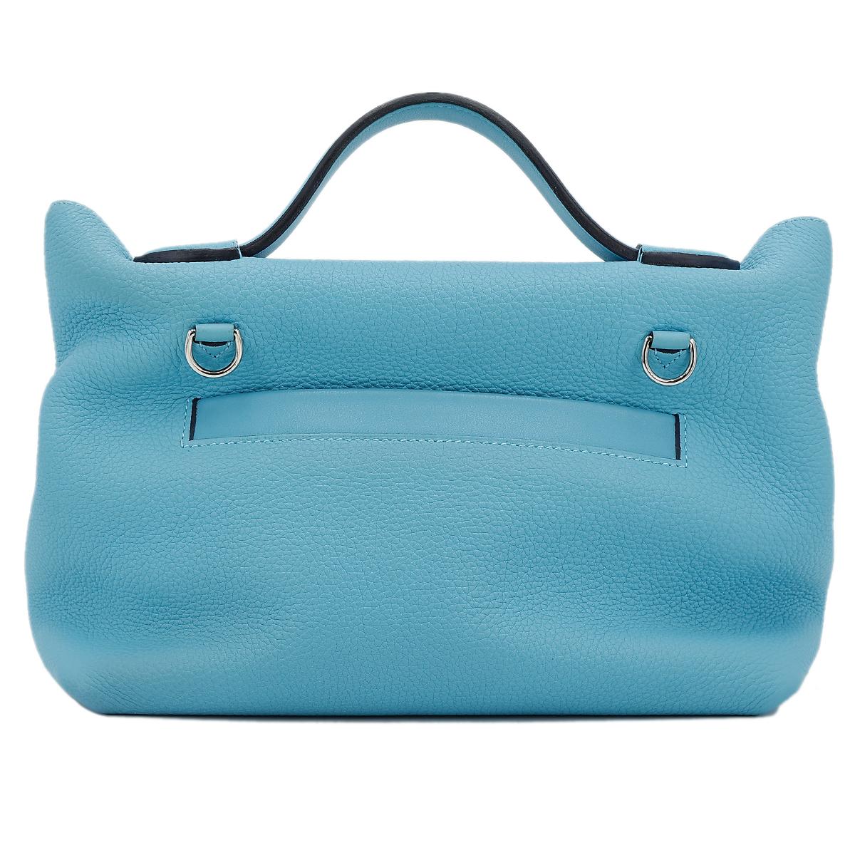 Very Good ( Rank A) HERMÈS 24/24 - 29 Bleu du Nord (P3) Clemence Palladium hardware D (2019) - 3