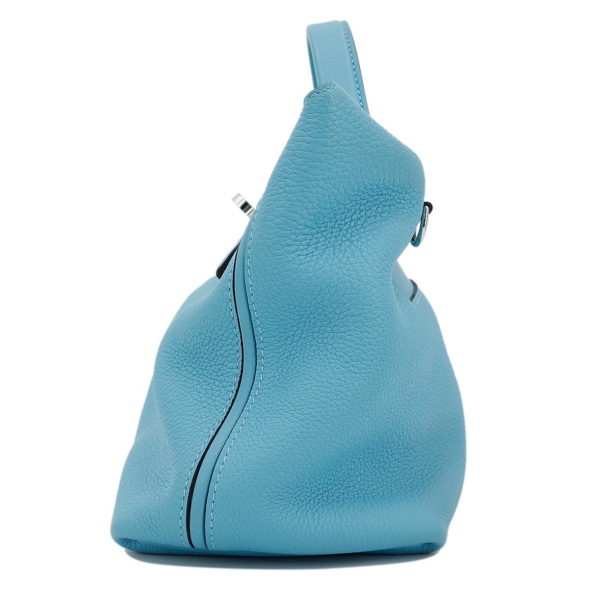 Very Good ( Rank A) HERMÈS 24/24 - 29 Bleu du Nord (P3) Clemence Palladium hardware D (2019) - 4