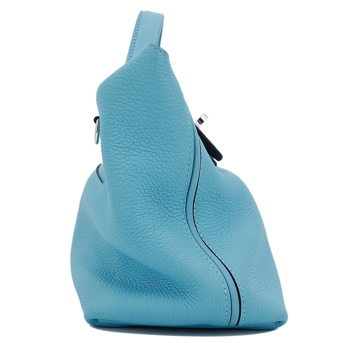 Very Good ( Rank A) HERMÈS 24/24 - 29 Bleu du Nord (P3) Clemence Palladium hardware D (2019) - 5