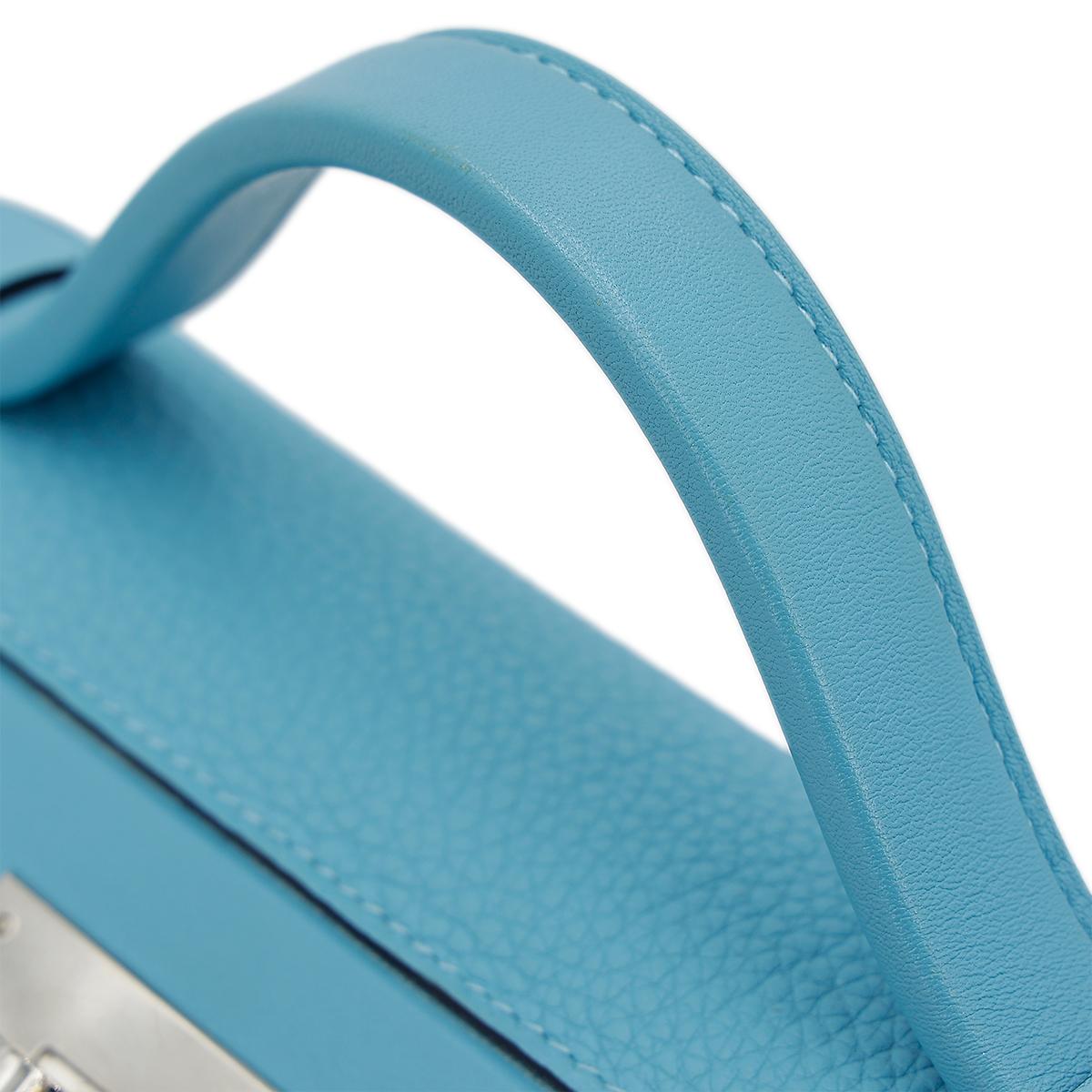 Very Good ( Rank A) HERMÈS 24/24 - 29 Bleu du Nord (P3) Clemence Palladium hardware D (2019) - 6