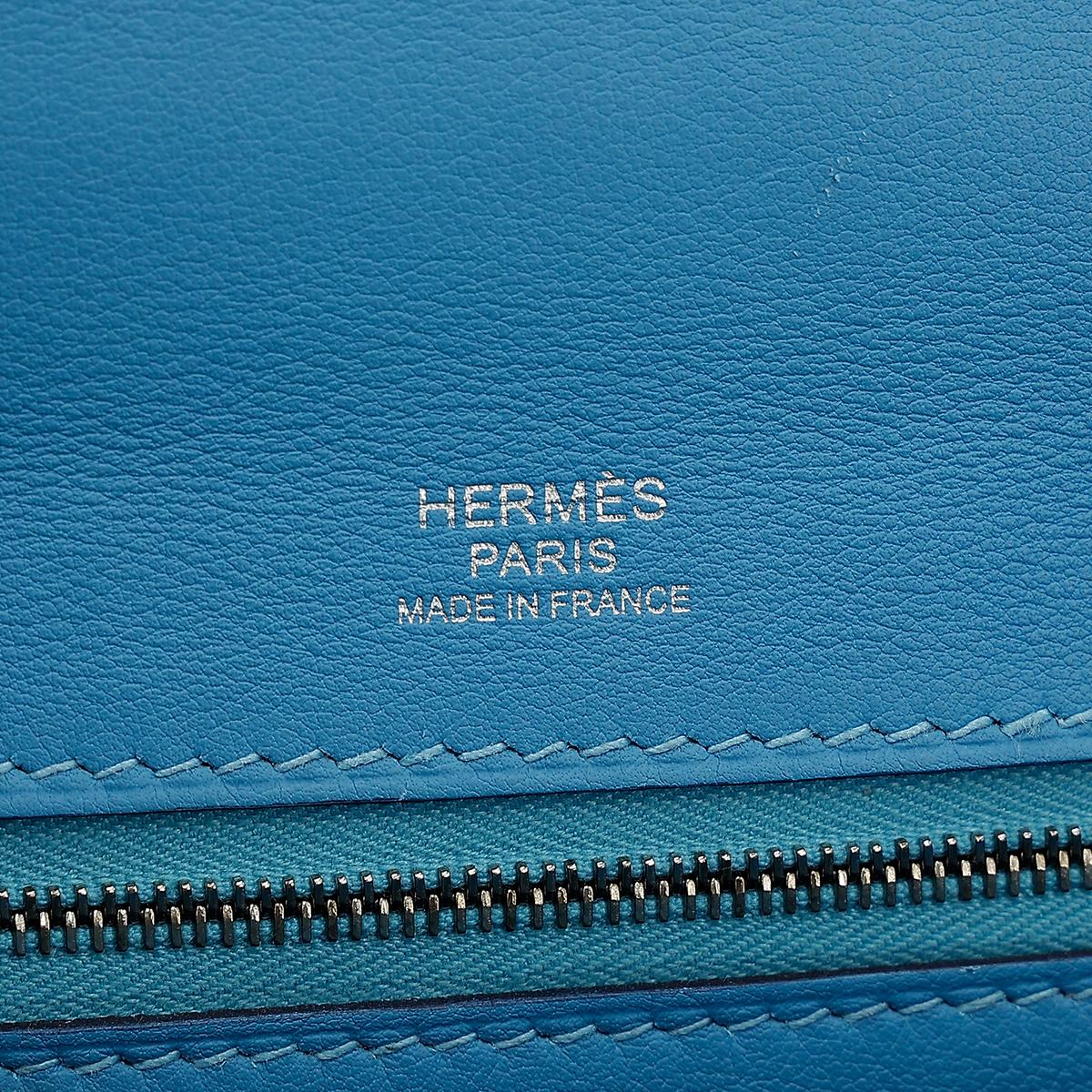 Very Good ( Rank A) HERMÈS 24/24 - 29 Bleu du Nord (P3) Clemence Palladium hardware D (2019) - 16