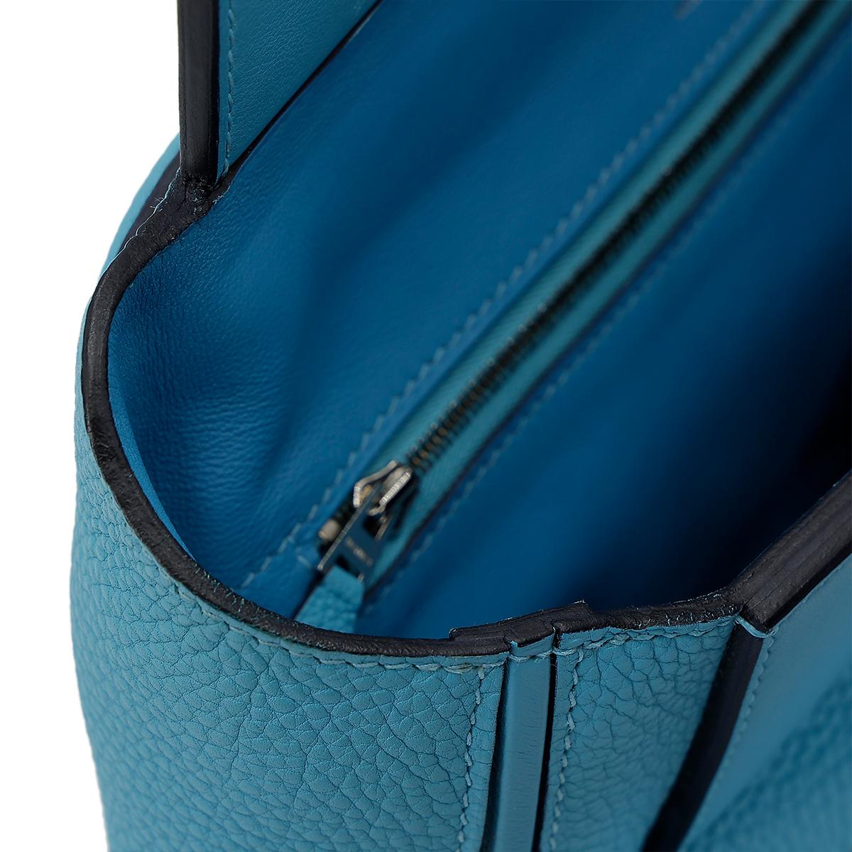 Very Good ( Rank A) HERMÈS 24/24 - 29 Bleu du Nord (P3) Clemence Palladium hardware D (2019) - 22