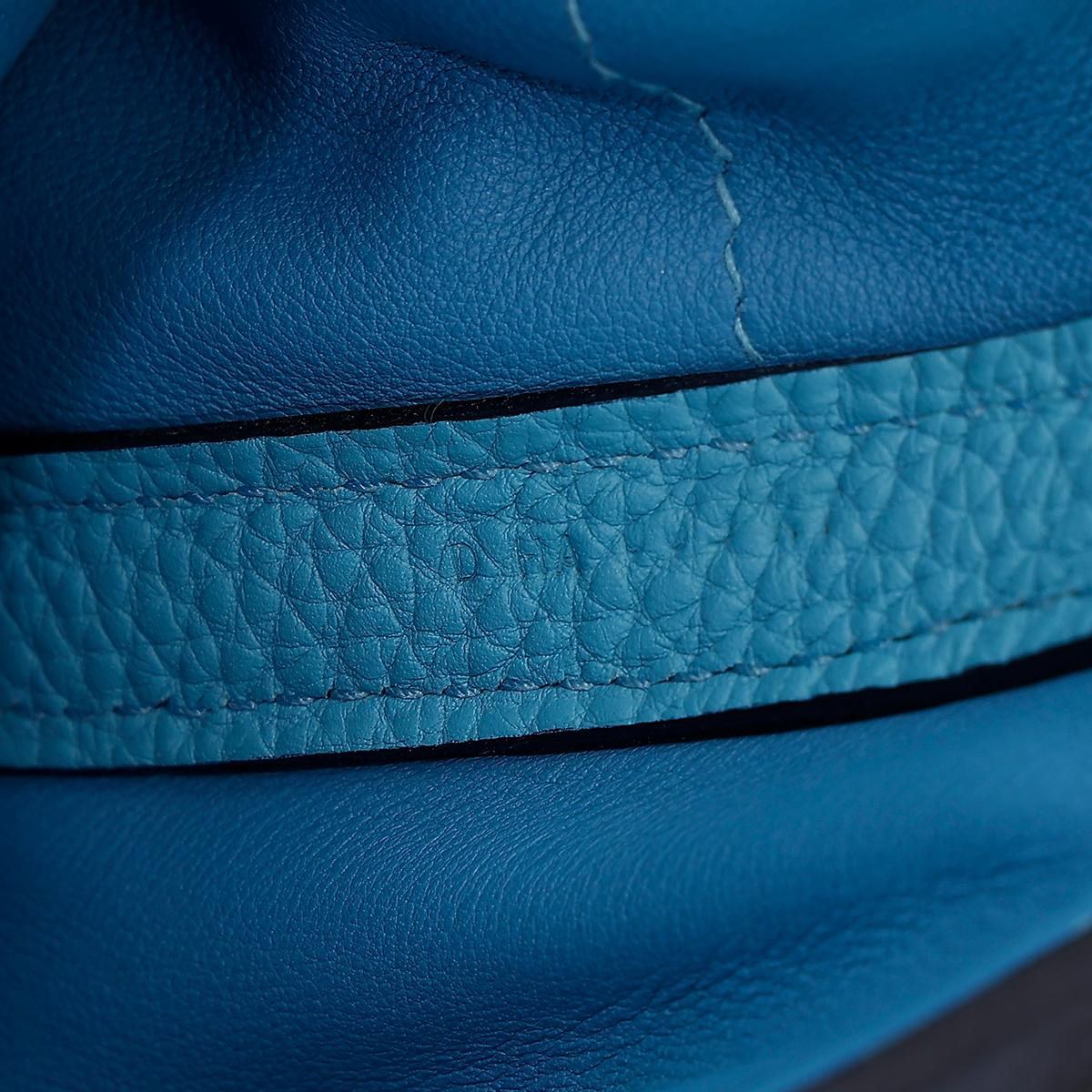 Very Good ( Rank A) HERMÈS 24/24 - 29 Bleu du Nord (P3) Clemence Palladium hardware D (2019) - 23