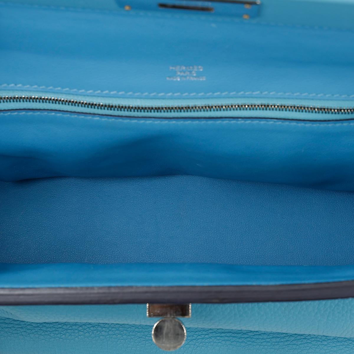 Very Good ( Rank A) HERMÈS 24/24 - 29 Bleu du Nord (P3) Clemence Palladium hardware D (2019) - 17