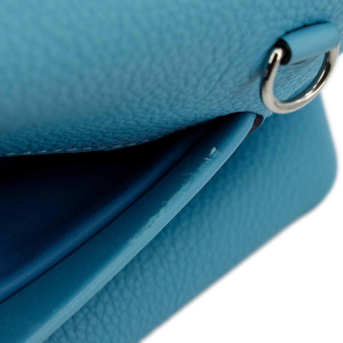 Very Good ( Rank A) HERMÈS 24/24 - 29 Bleu du Nord (P3) Clemence Palladium hardware D (2019) - 18