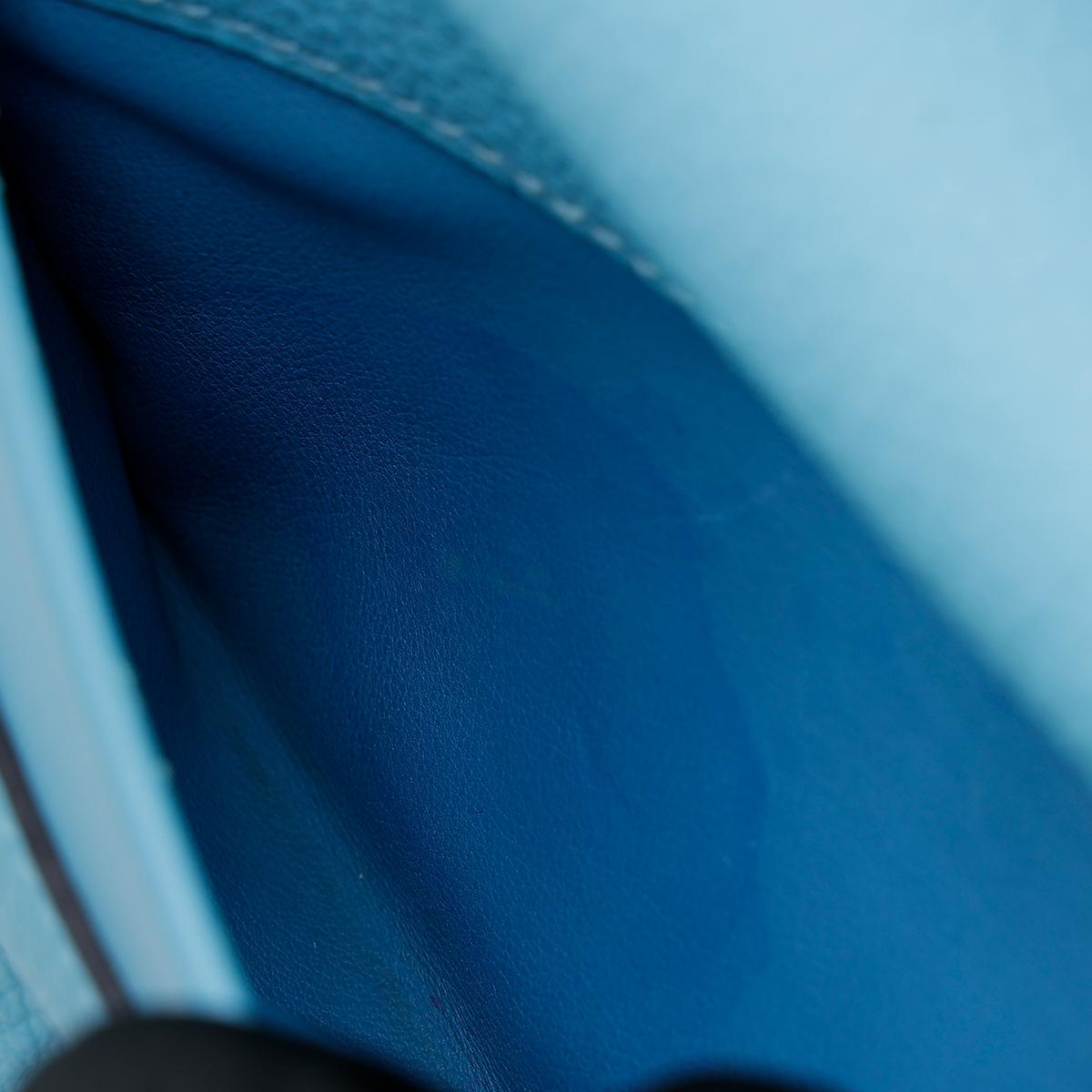 Very Good ( Rank A) HERMÈS 24/24 - 29 Bleu du Nord (P3) Clemence Palladium hardware D (2019) - 20