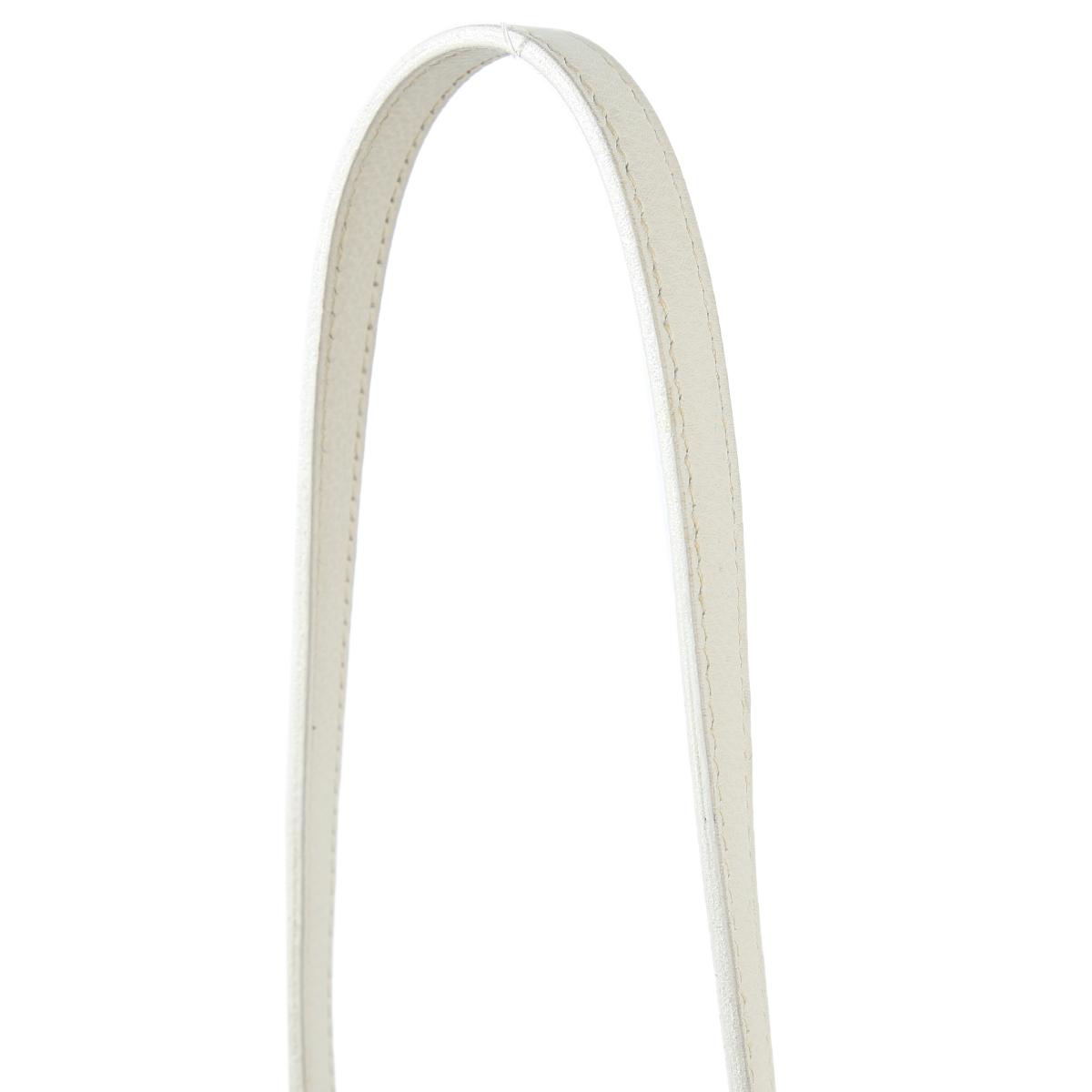 Good ( Rank AB) HERMÈS Sac Nuage Rond Shoulder bag White (01) Ostrich Palladium hardware - 6