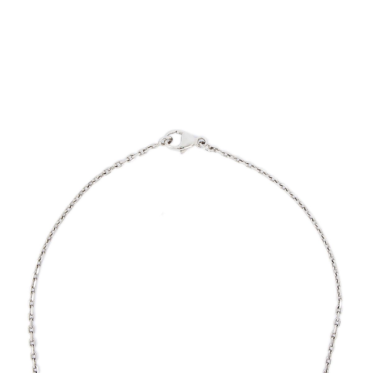 HERMÈS Mini Pop H pendant White lacquered metal with Palladium hardware - 8