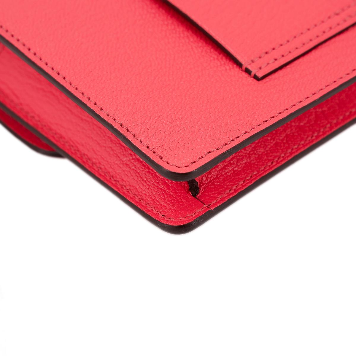 HERMÈS Roulis Slim wallet in Rose Texas Chevre leather with Palladium hardware - 10