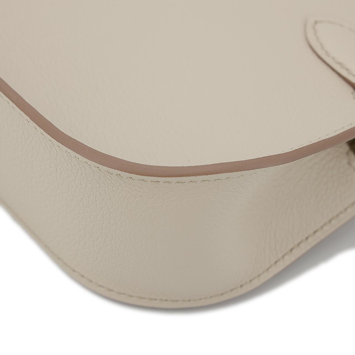 HERMÈS Jypsiere Mini shoulder bag in Beton Evercolor leather with Palladium hardware - 12