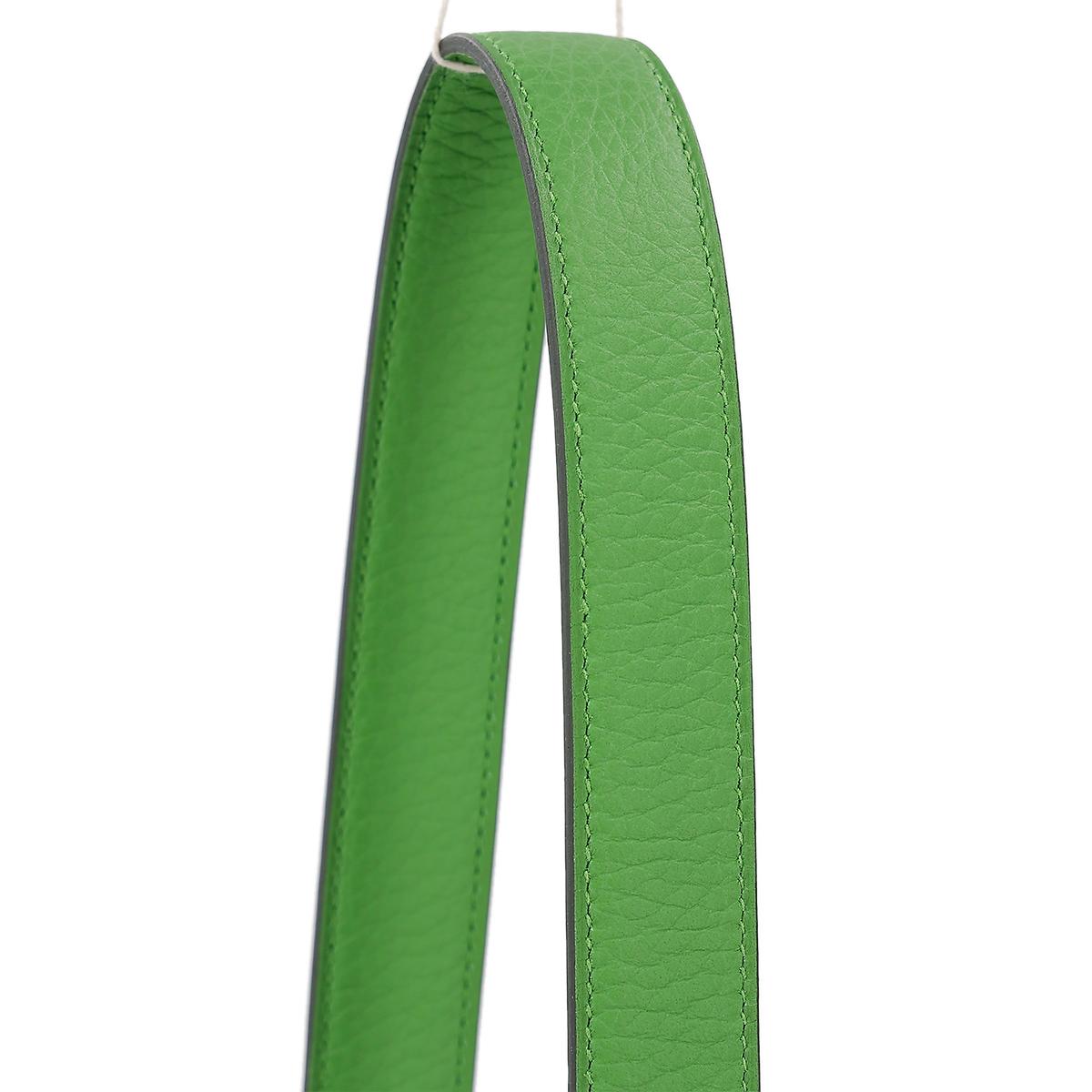 Unused ( Rank NS ) HERMÈS Mini Lindy Vert Yucca (A8) Clemence Palladium hardware B (2023) - 6
