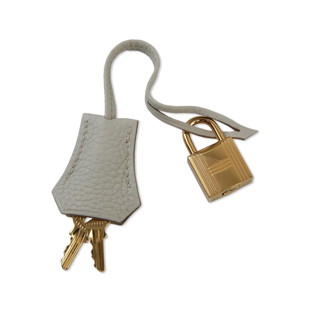 HERMÈS Birkin 25 handbag in Beton Togo leather with Gold hardware - 18
