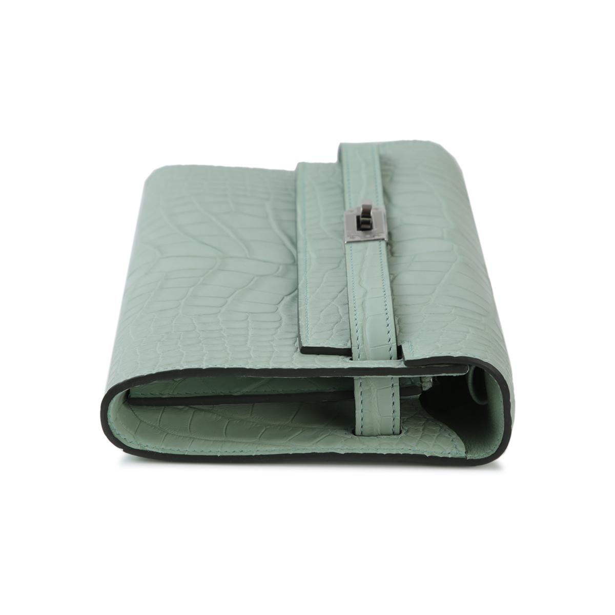 Unused ( Rank NS ) HERMÈS Kelly To Go Vert d’Eau (6U) Alligator Palladium hardware B (2023) - 5