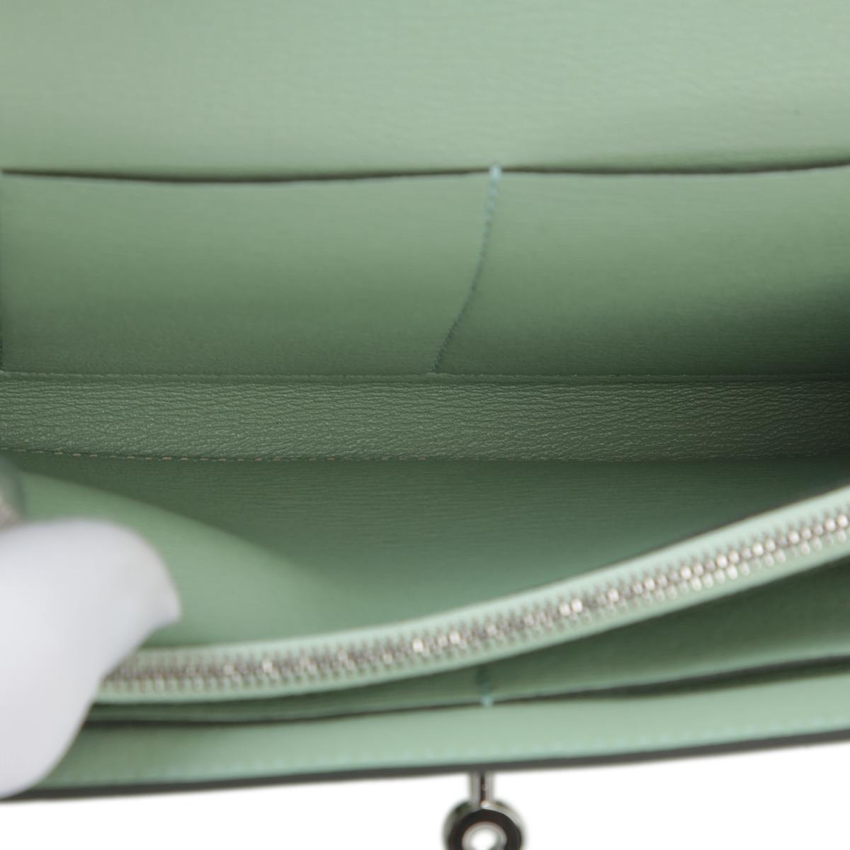 Unused ( Rank NS ) HERMÈS Kelly To Go Vert d’Eau (6U) Alligator Palladium hardware B (2023) - 13