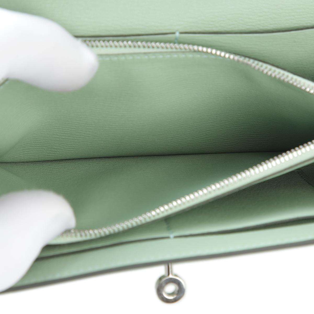 Unused ( Rank NS ) HERMÈS Kelly To Go Vert d’Eau (6U) Alligator Palladium hardware B (2023) - 16