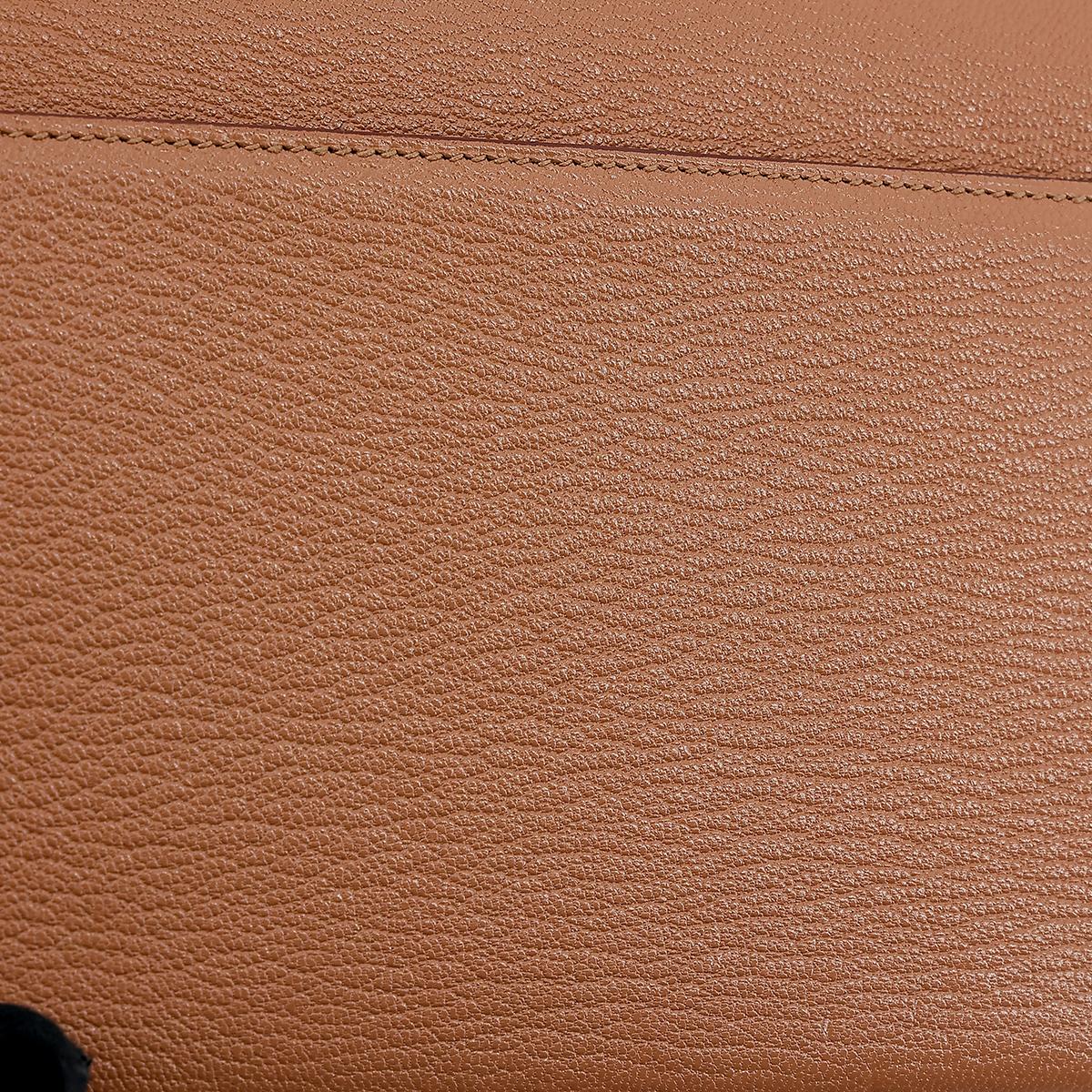 HERMÈS Verrou Mini shoulder bag in Quebracho Chevre leather with Palladium hardware - 20