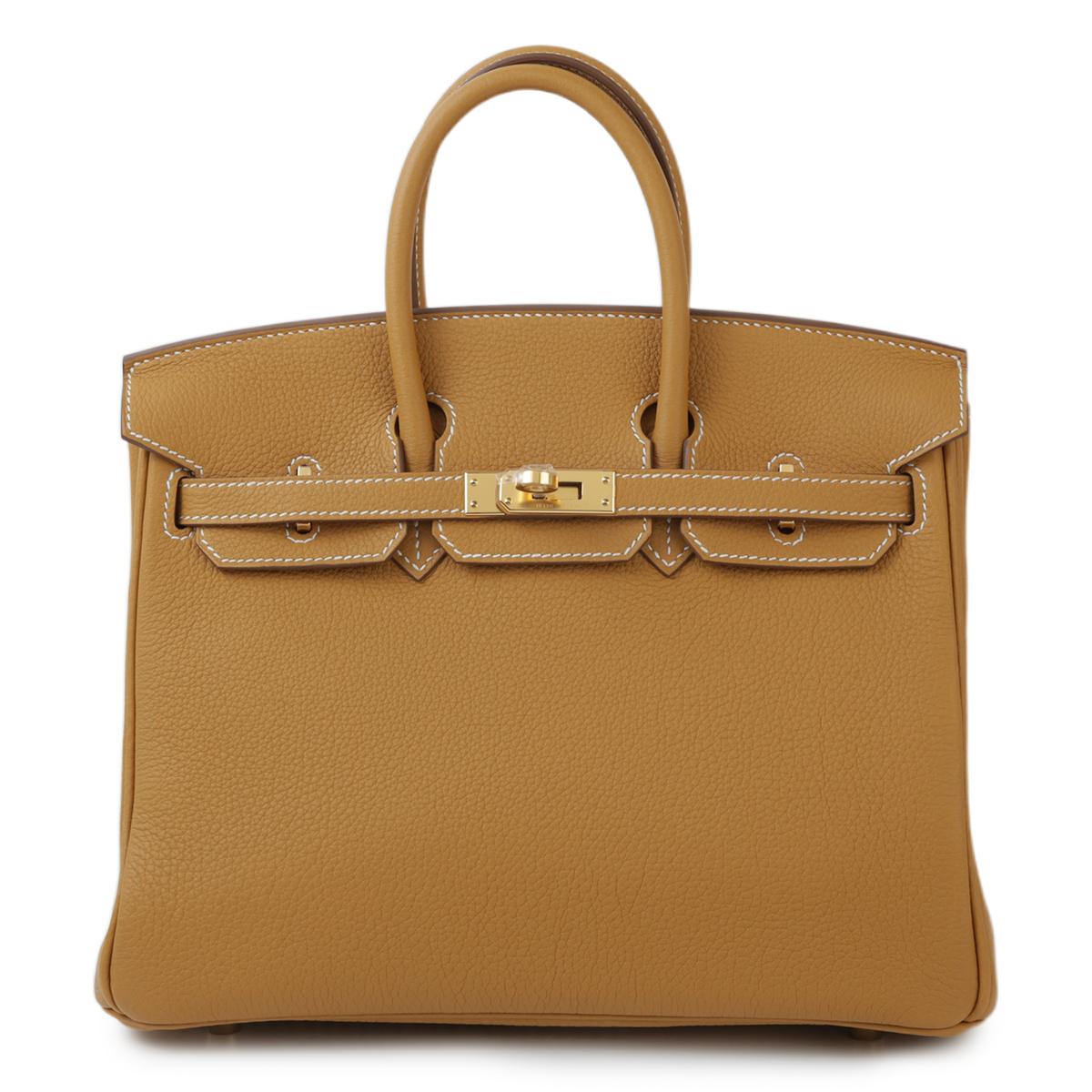 HERMÈS Birkin 25 handbag in Natural Sable Togo leather with Gold hardware - 1