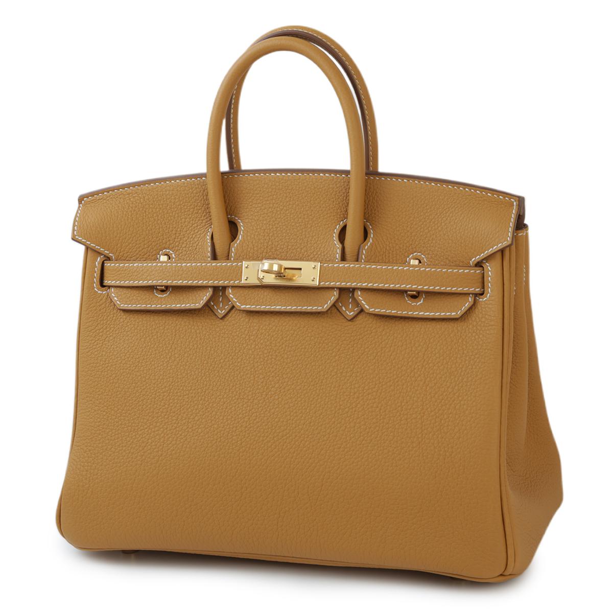 HERMÈS Birkin 25 handbag in Natural Sable Togo leather with Gold hardware - 2