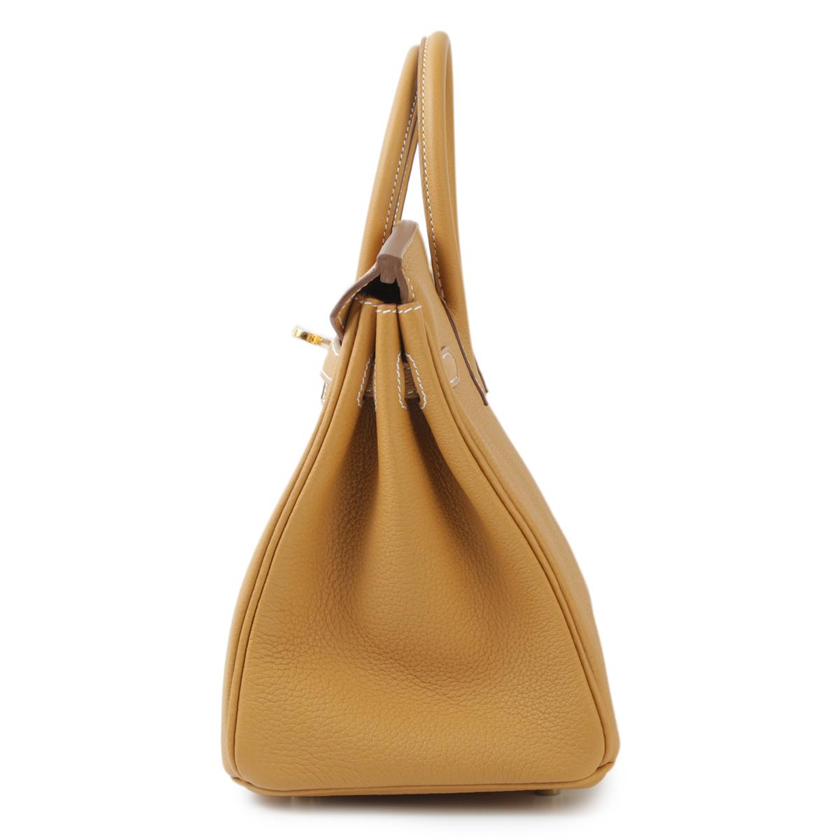 HERMÈS Birkin 25 handbag in Natural Sable Togo leather with Gold hardware - 4