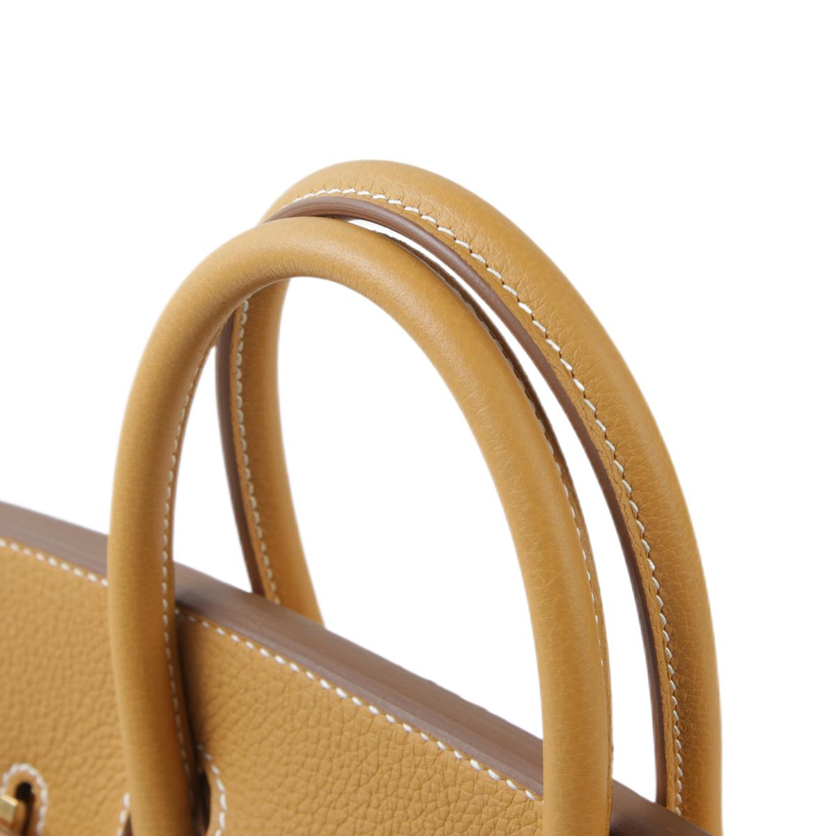 HERMÈS Birkin 25 handbag in Natural Sable Togo leather with Gold hardware - 6