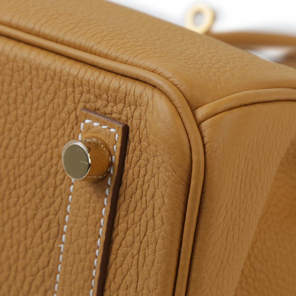 HERMÈS Birkin 25 handbag in Natural Sable Togo leather with Gold hardware - 9