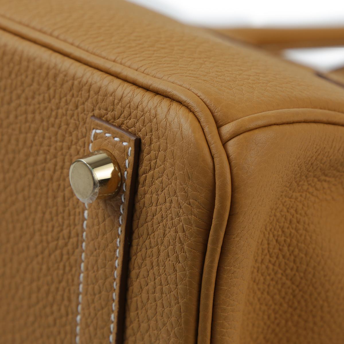 HERMÈS Birkin 25 handbag in Natural Sable Togo leather with Gold hardware - 11