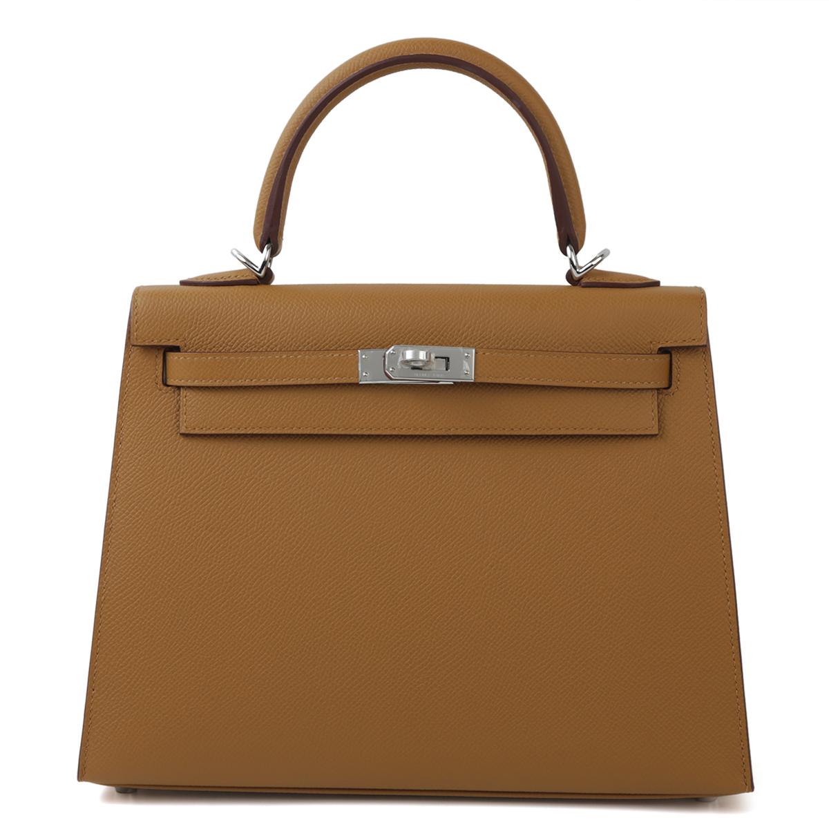 Brand New ( Rank N ) HERMÈS Kelly 25 Sesame (2S) Epsom Palladium hardware W (2024) - 1