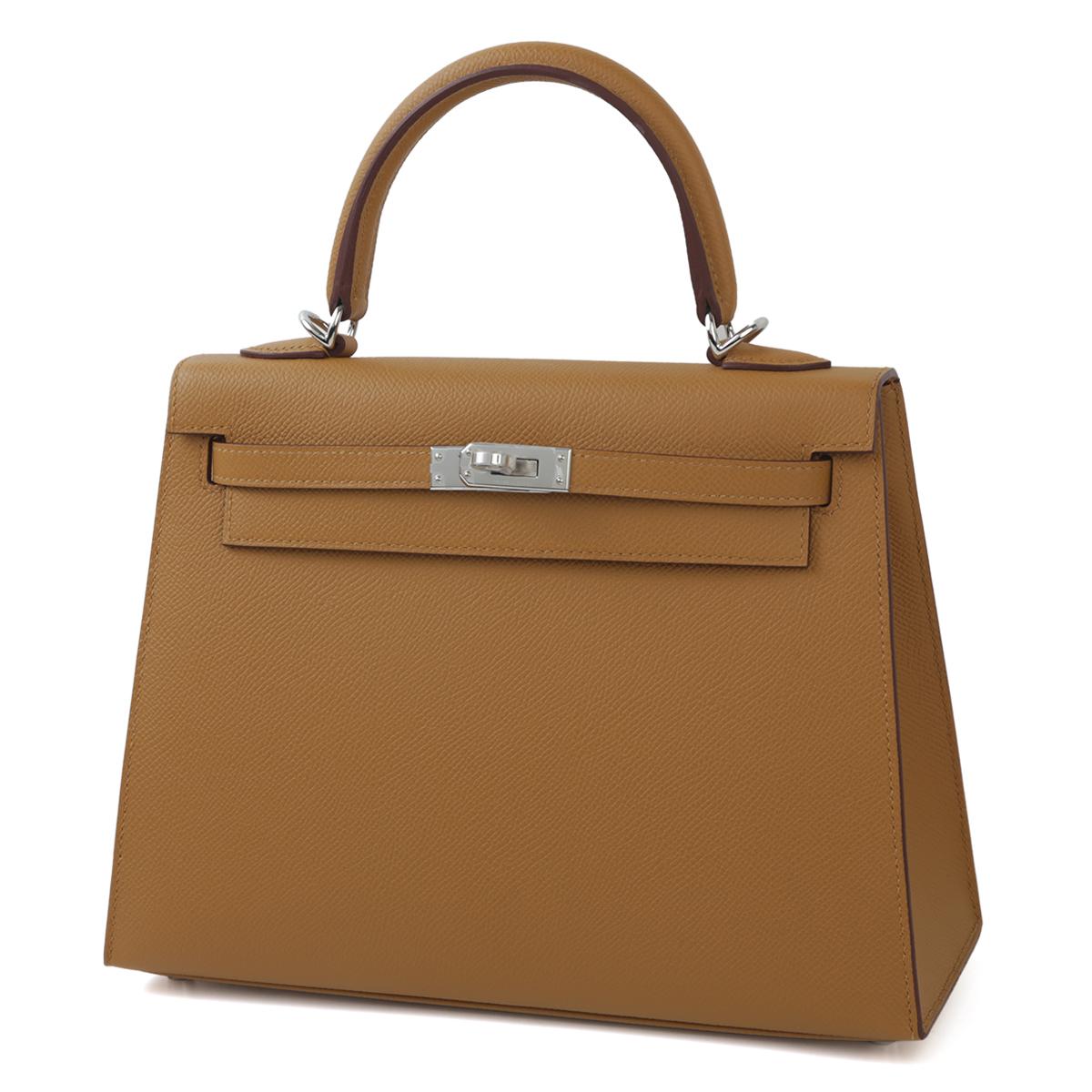 Brand New ( Rank N ) HERMÈS Kelly 25 Sesame (2S) Epsom Palladium hardware W (2024) - 2
