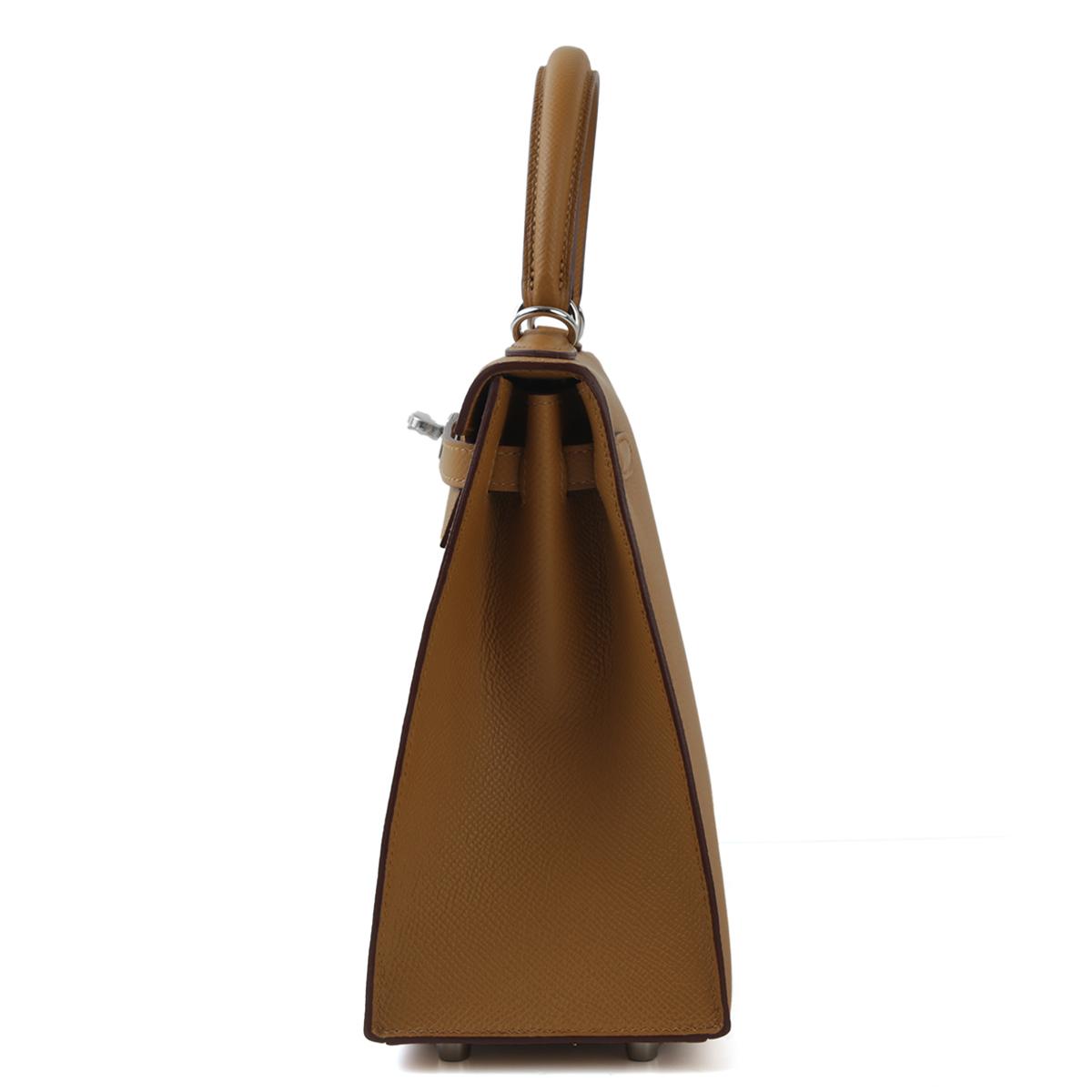 Brand New ( Rank N ) HERMÈS Kelly 25 Sesame (2S) Epsom Palladium hardware W (2024) - 4