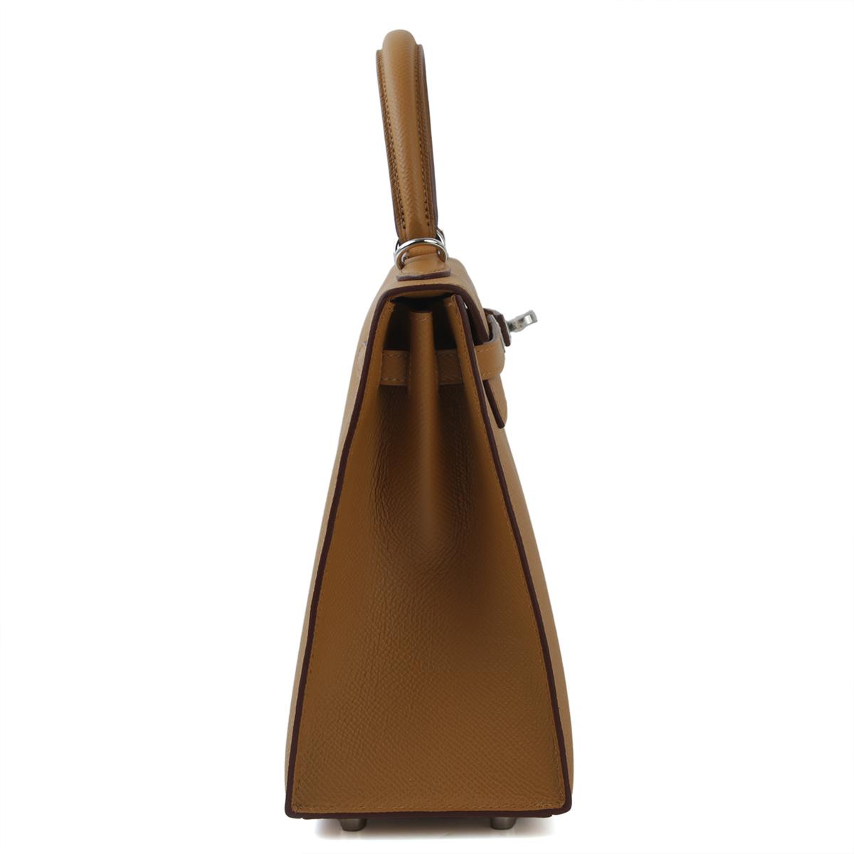 Brand New ( Rank N ) HERMÈS Kelly 25 Sesame (2S) Epsom Palladium hardware W (2024) - 5
