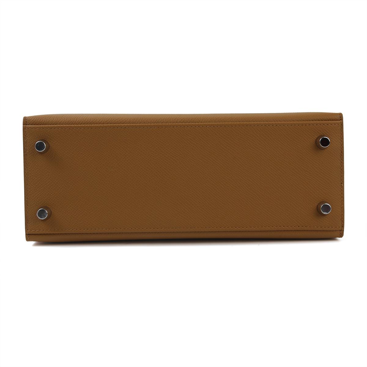 Brand New ( Rank N ) HERMÈS Kelly 25 Sesame (2S) Epsom Palladium hardware W (2024) - 7