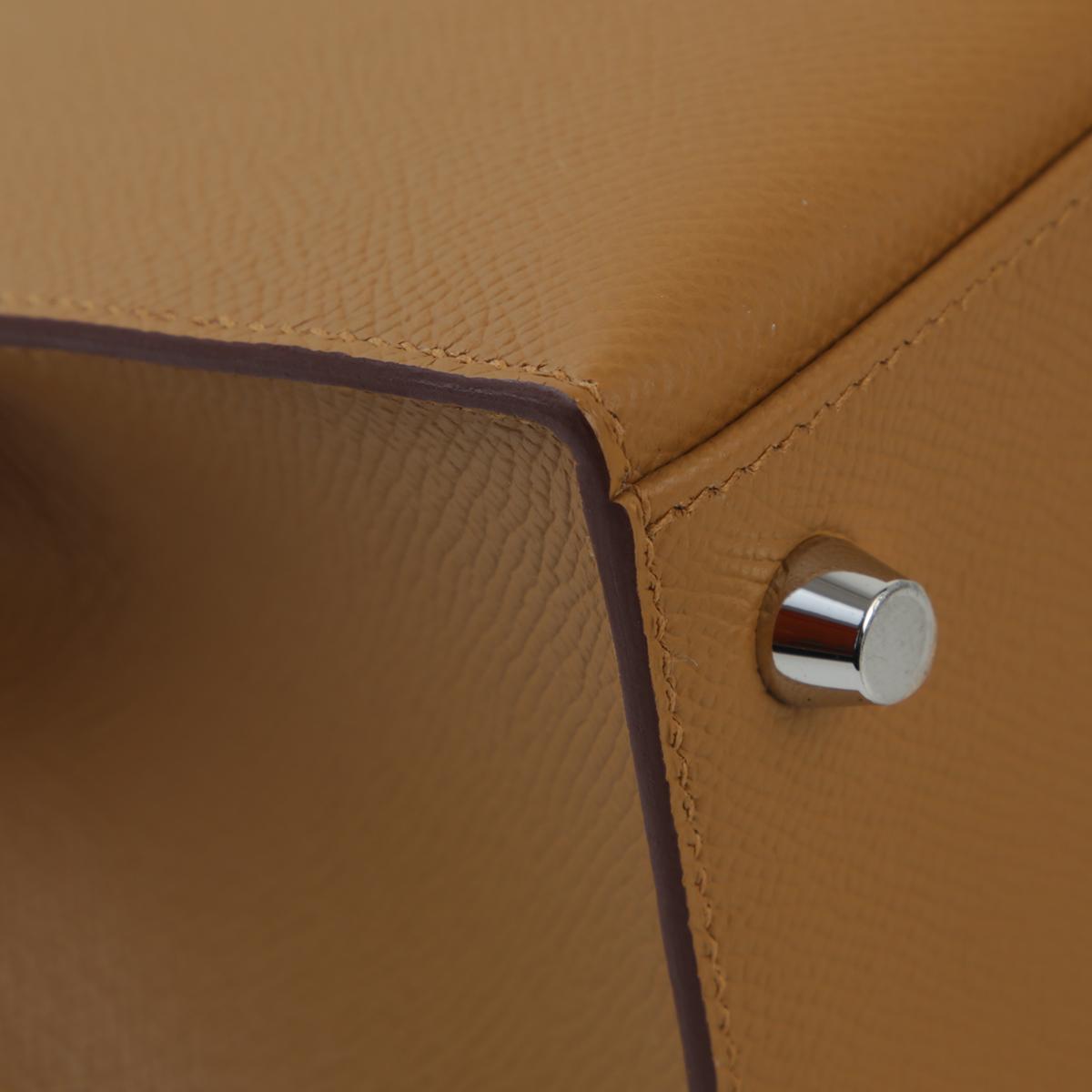 Brand New ( Rank N ) HERMÈS Kelly 25 Sesame (2S) Epsom Palladium hardware W (2024) - 10