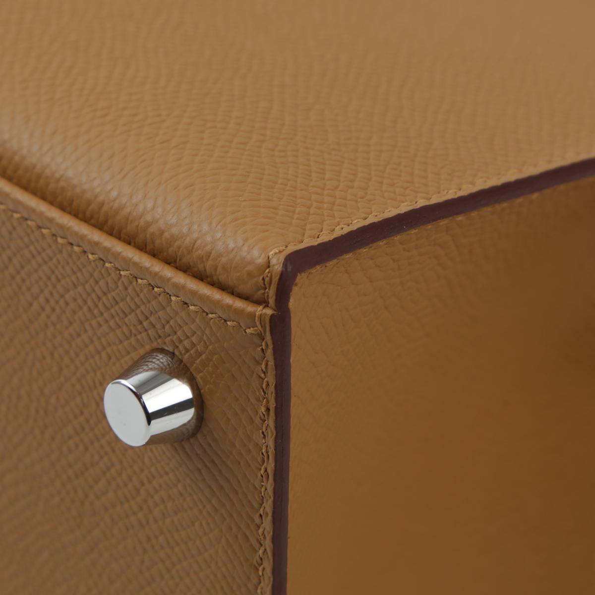 Brand New ( Rank N ) HERMÈS Kelly 25 Sesame (2S) Epsom Palladium hardware W (2024) - 11