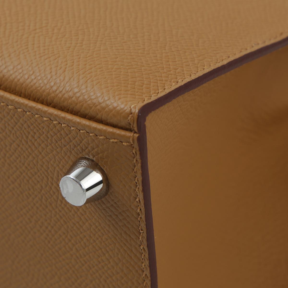 Brand New ( Rank N ) HERMÈS Kelly 25 Sesame (2S) Epsom Palladium hardware W (2024) - 9